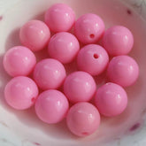 16mm Single Color Bubblegum Beads